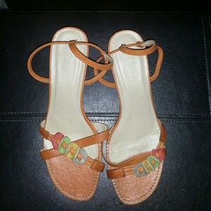 Women's Multi-Color Sandals – Size 10 (Pre-Owned)